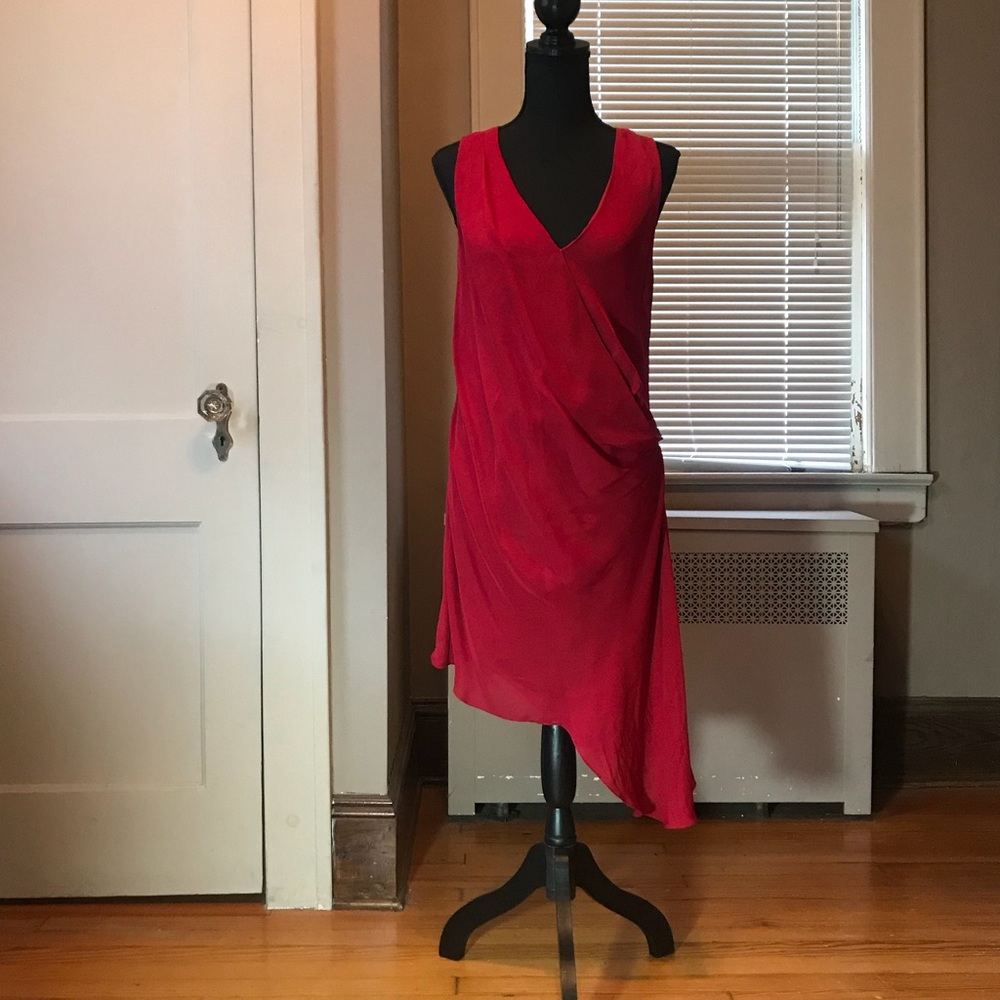Haute Hippie Red Silk Dress